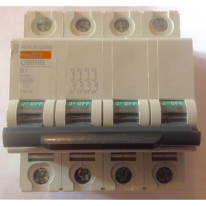 Buy Merlin Gerin C60HB B1 4P MCB 1A Type B 4 Pole circuit breaker 25878