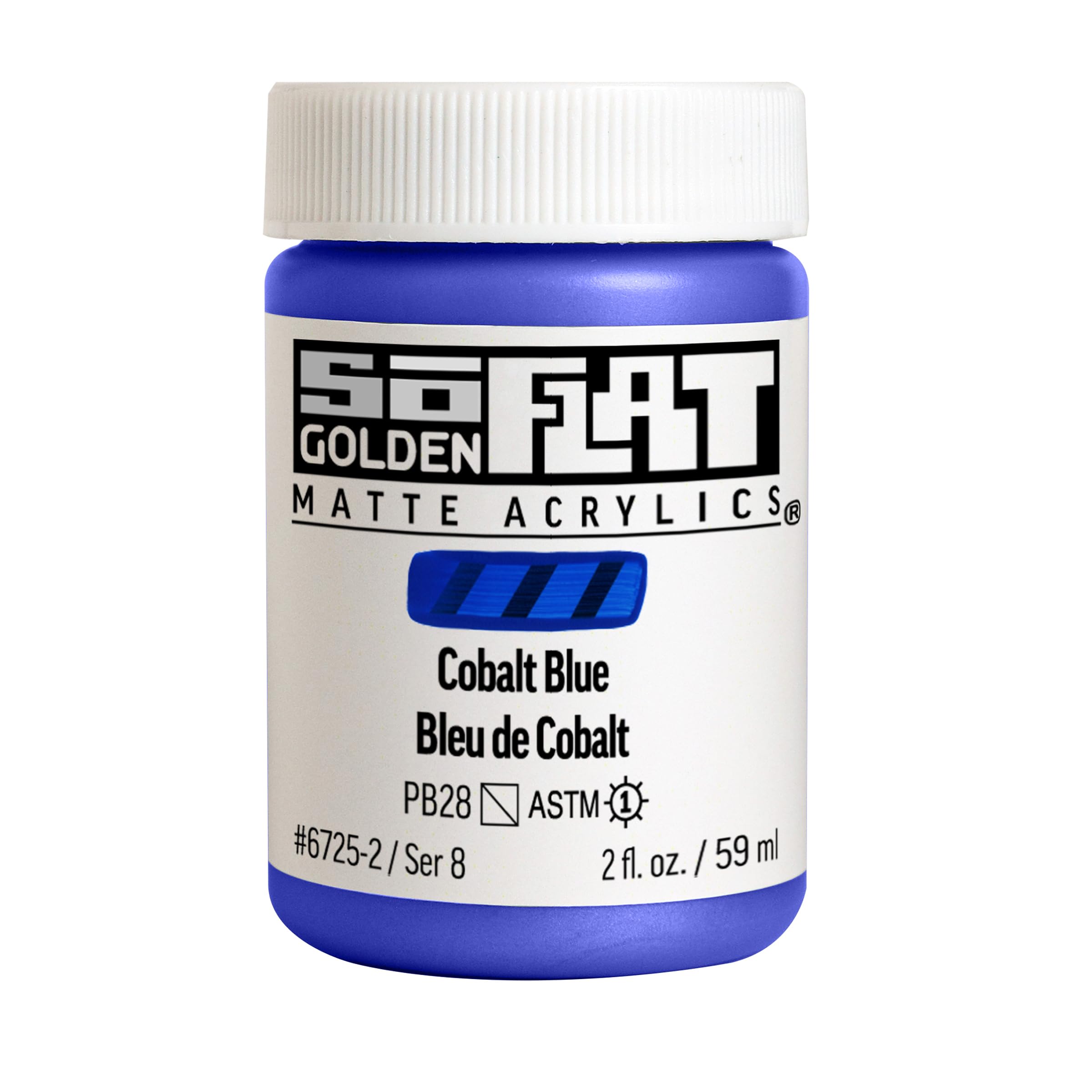 Golden : SoFlat : Matte Acrylic Paint : 59ml : Cobalt Blue