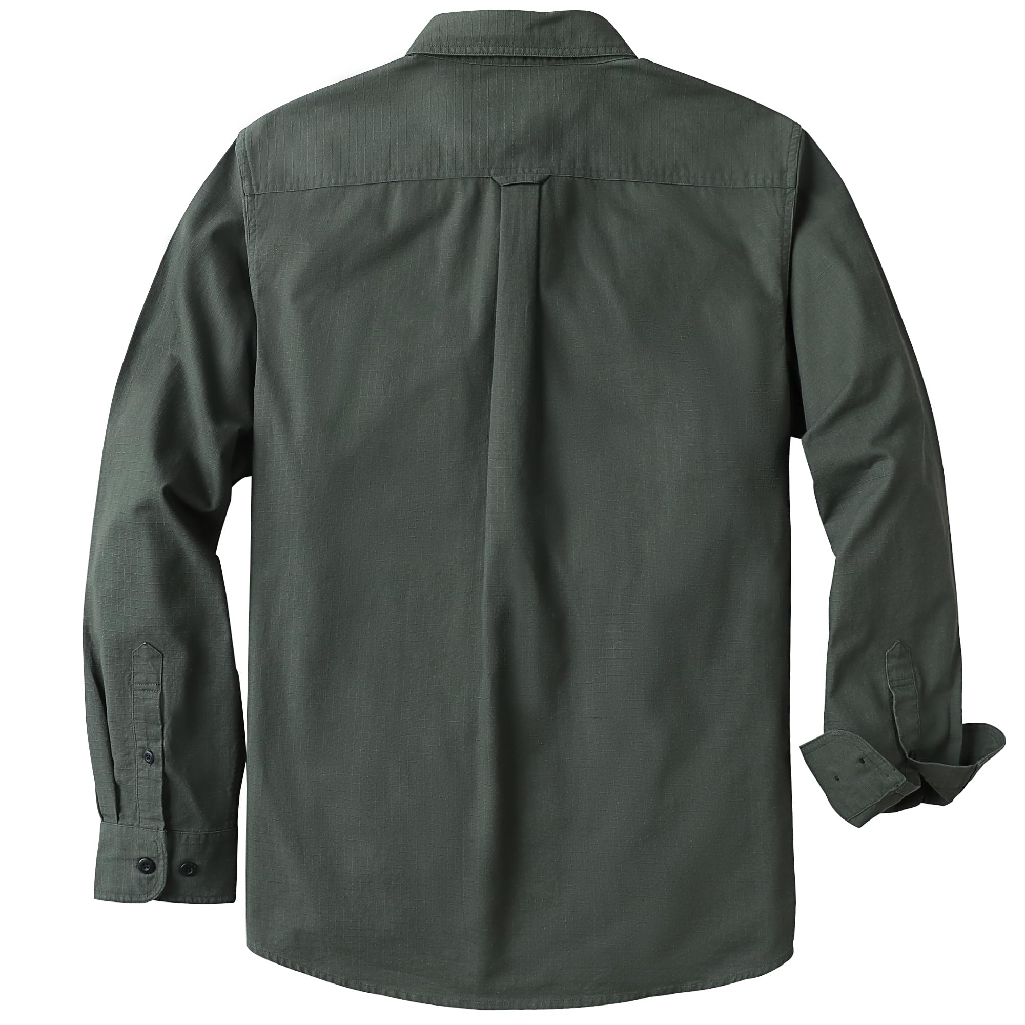 Dubinik® Camicie Casual da Uomo Camicia da Lavoro Manica Lunga Vintage Duro Elasticizzata Regular Fit Camice