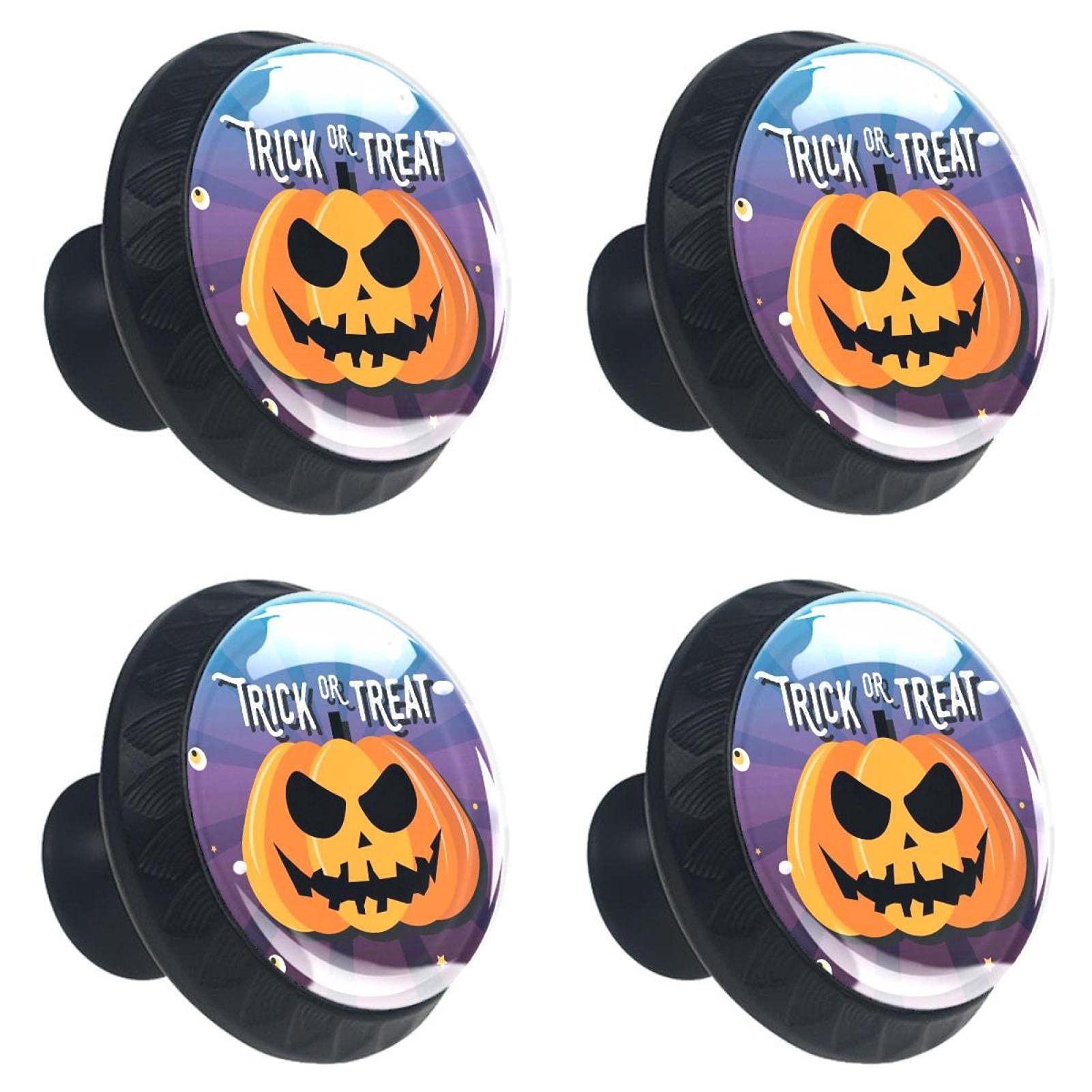 Boutons de tiroir cristal citrouille 30 mm poignée meuble commode