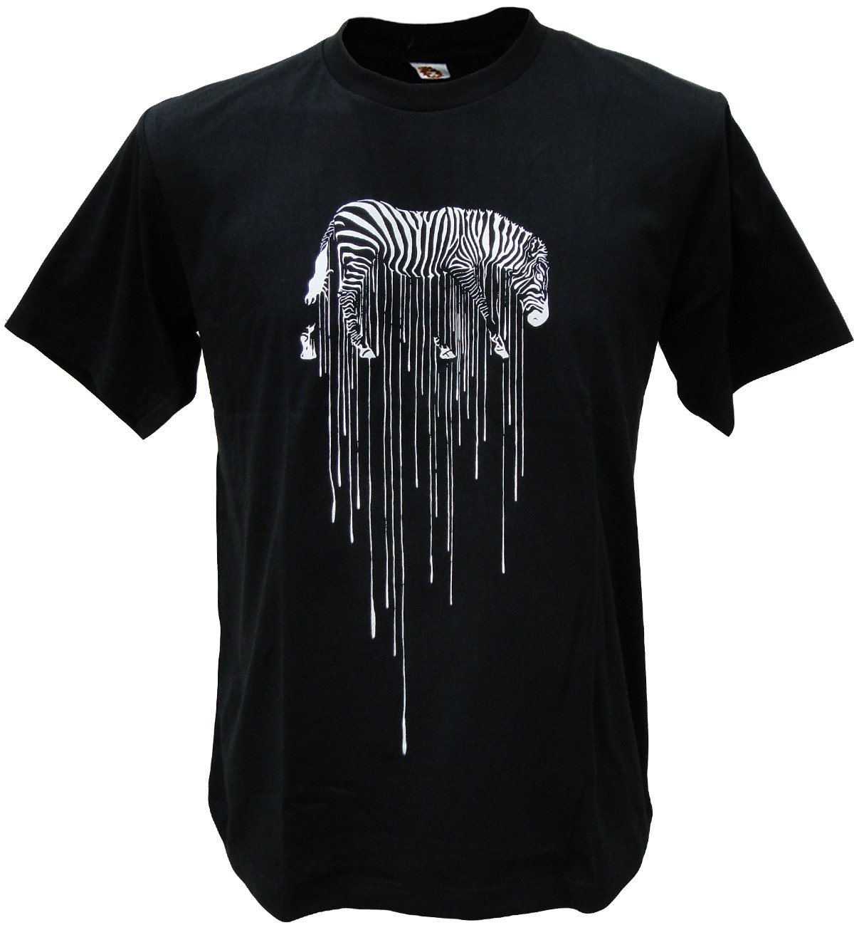 Melting Zebra Graffiti Street Art Man T-shirt