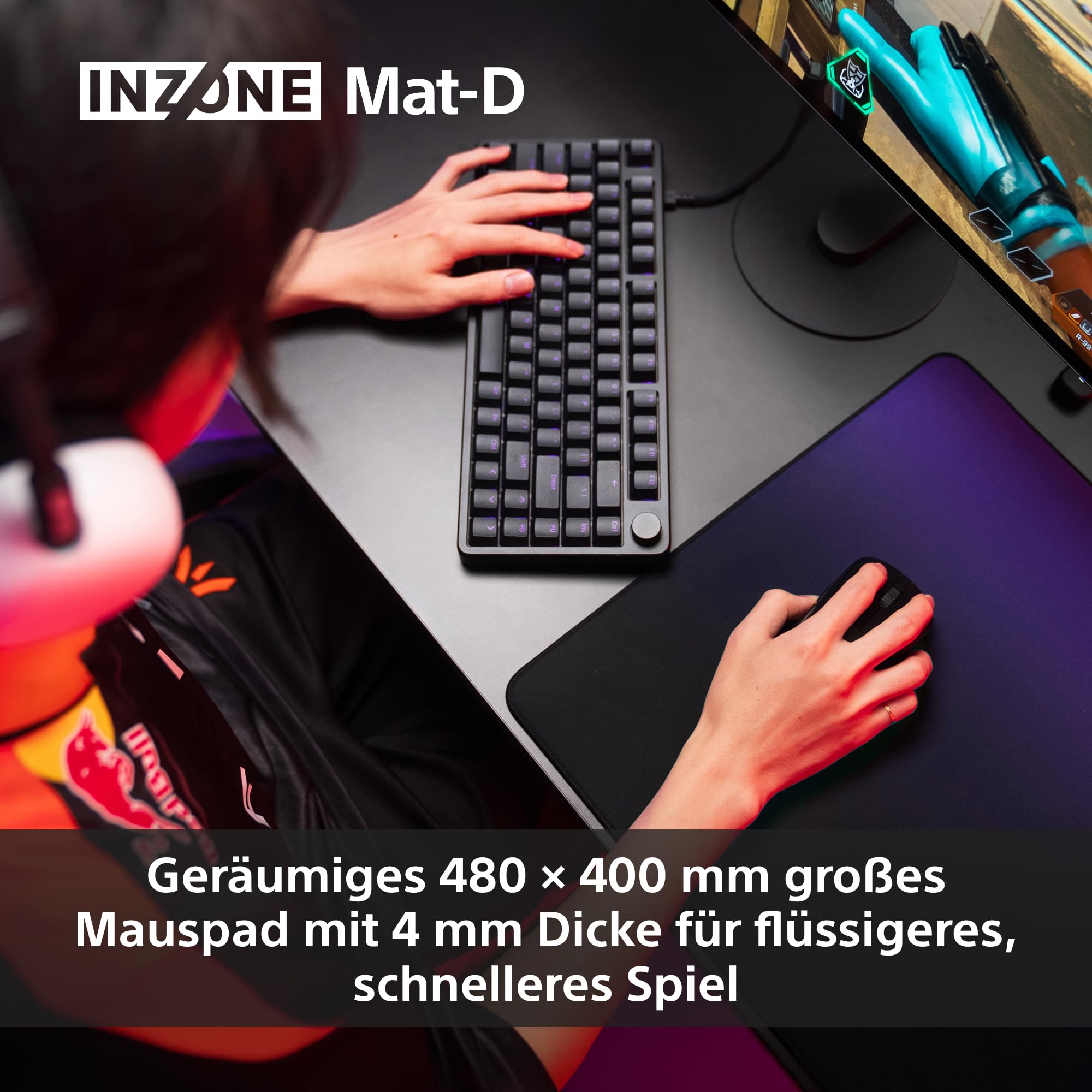 Sony INZONE Mat-D Gaming-Mauspad – Bild 7