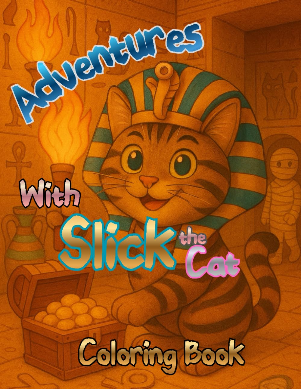 Adventures With Slick the Cat Coloring Book