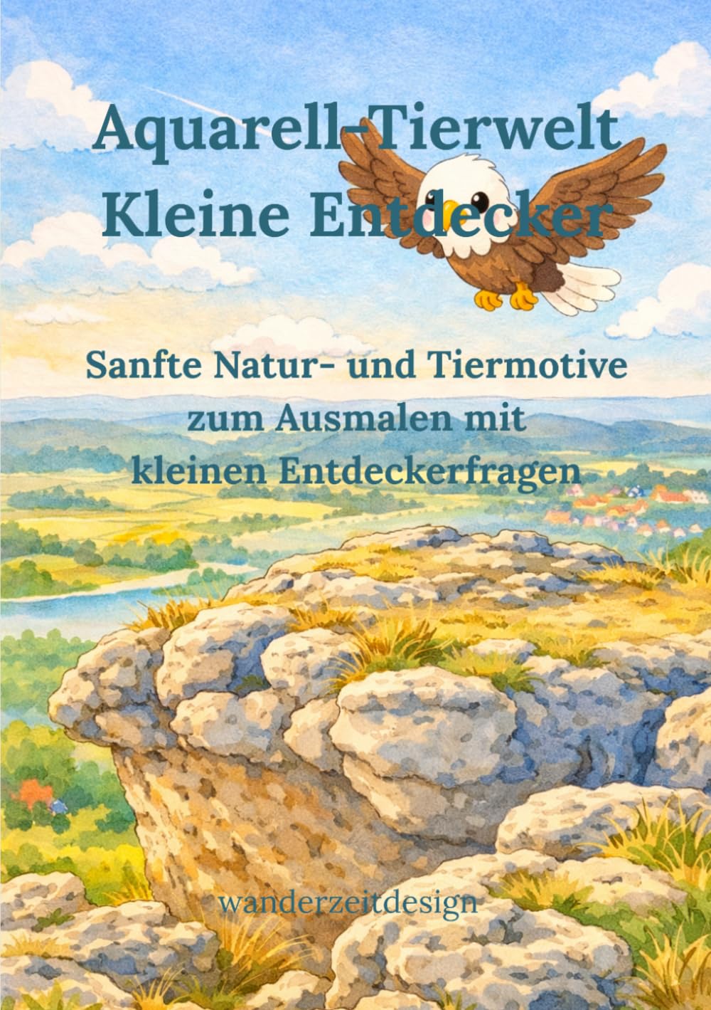 Aquarell-Tierwelt Kleine Entdecker: Sanfte Natur- und Tiermotive zum Ausmalen mit kleinen Entdeckerfragen