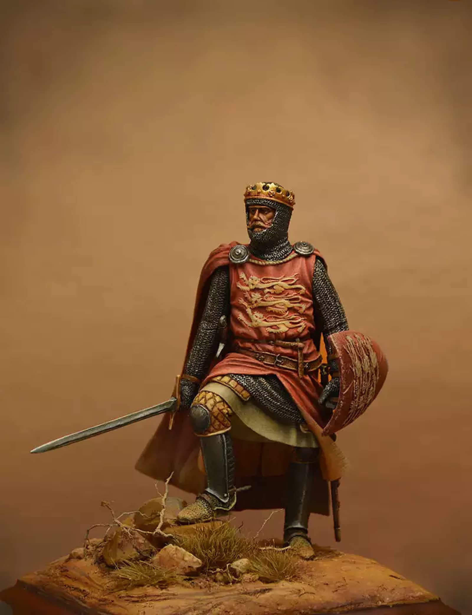 Aue-Verlag Tournament Knight - Kit Modello Statua In Laser Cut Fai Da Te - Scala 1:9 - Fatto In Germania