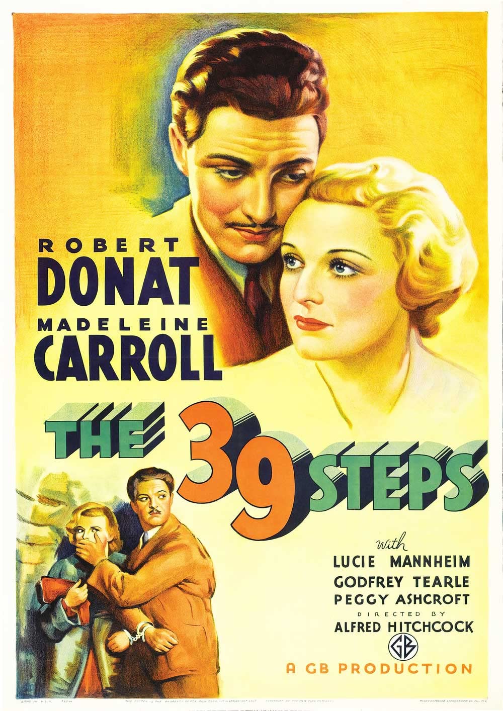 Omg Printing Alfred Hitchcock The 39 Steps Poster/Print/Picture Satin Photo Paper - A4-210Mm X 297Mm