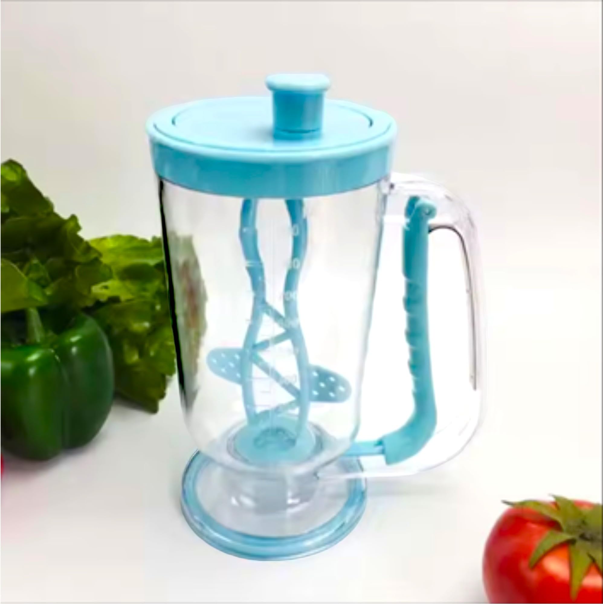 Dispensador de Masa para Tortitas - 900 ml - Dispensador de Masa - Crepes - Reposteria Utensilios - Crepera - Utensilios de reposteria y pastelería – Acero INOX. (dispensador plastico)