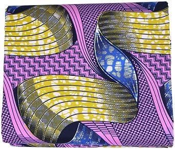 African Fabric 6 Yard Printed Wax Cloth African Ankara Fabric for Party Dress 6079