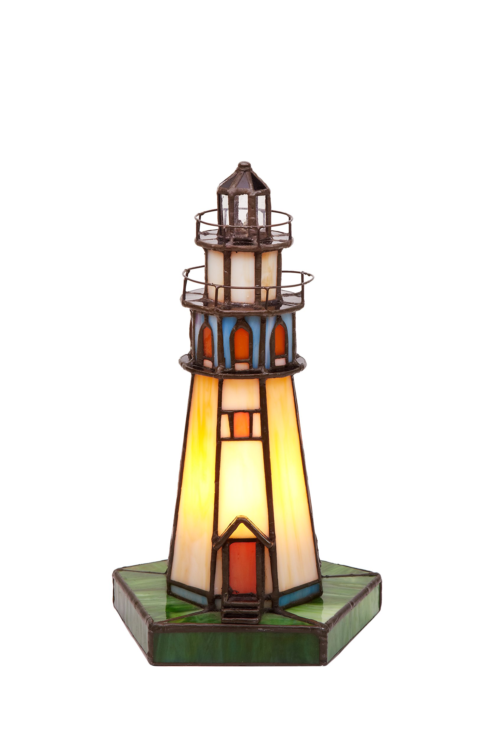 Figura Faro Tiffany Multicolor 14 x 27 x 14 cm