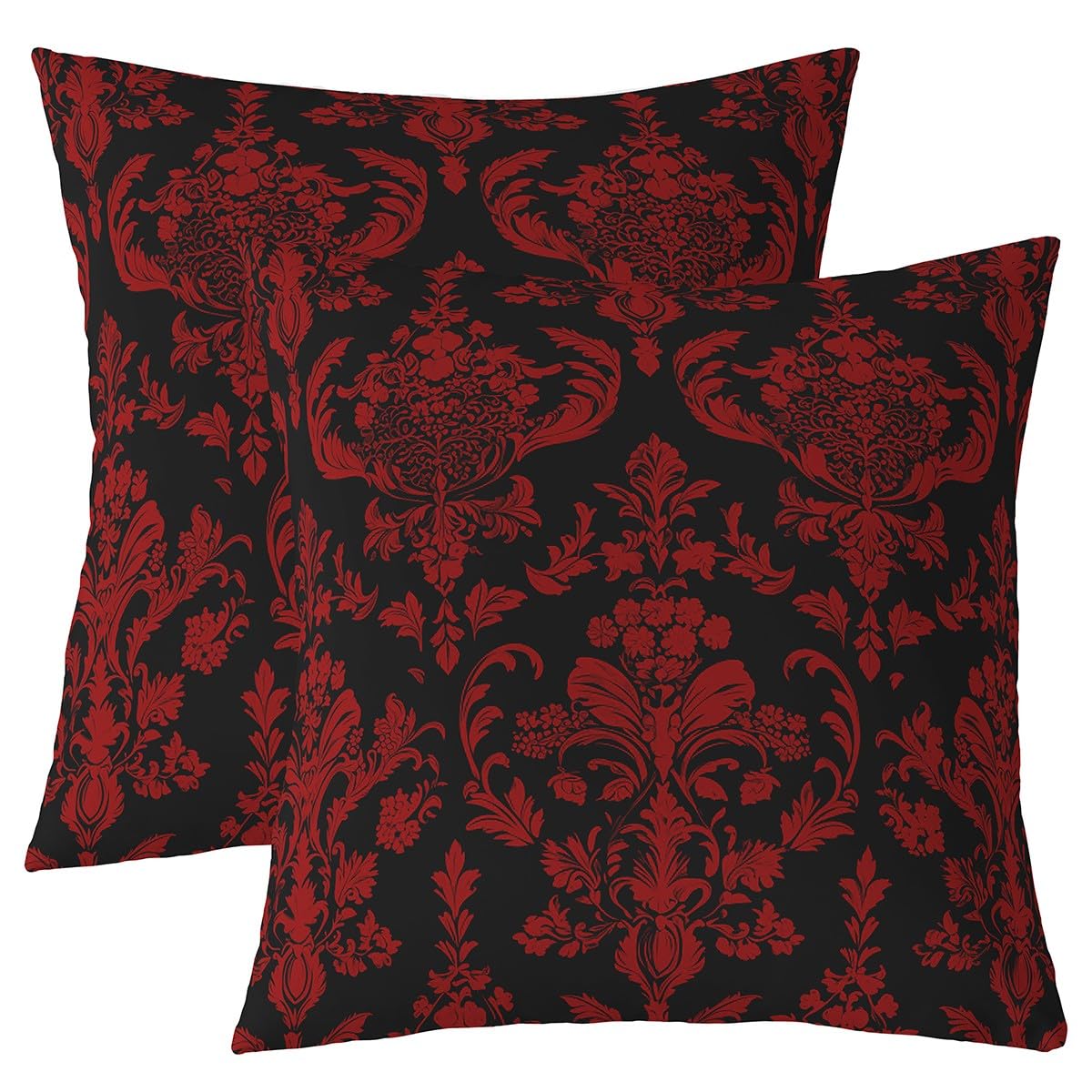 Housse de coussin gothique floral jacquard de style antique précieux pour banquette
