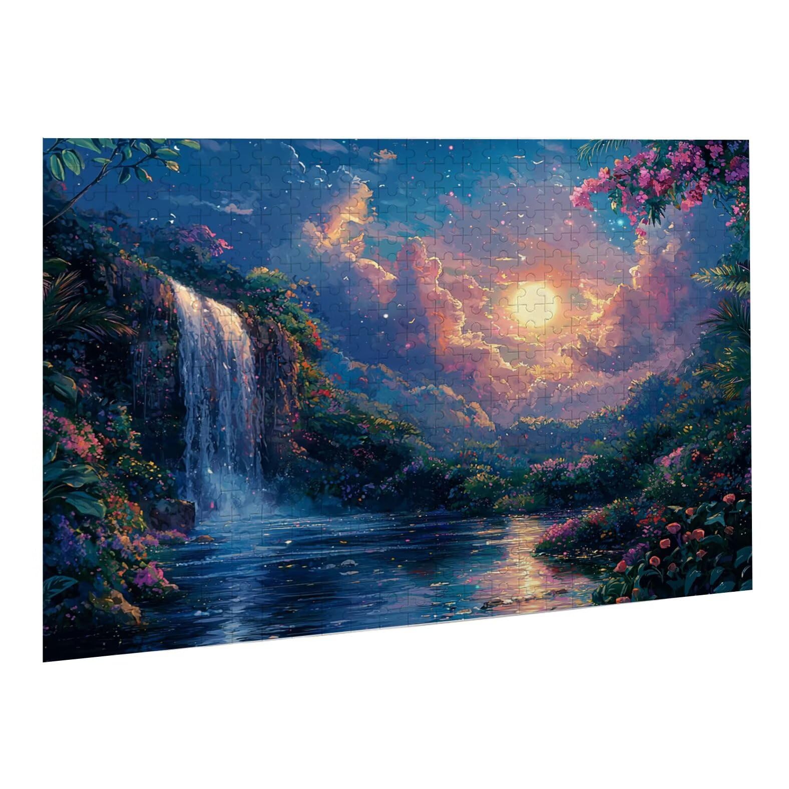 Puzzle dla dorosłych, 6000 sztuk, trudne drewniane puzzle, gra, gra logiczna, gra ręczna, dekoracja rodzinna, kreatywna rozrywka, prezent 105 x 179 cm księżyc krajobraz K0F-491