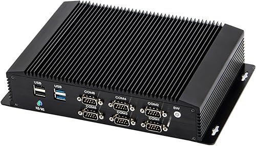 HUNSN PC industrial, mini computadora sin ventilador, Windows 11 o Linux Ubuntu, 4G, WOL, compatible con Watchdog, I7 8550U 8560U 8560U 8569U, IM06,
