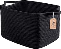 Vista 33 de Goodpick Contenedores de almacenamiento en forma de cubo – Cestas de estante para toallas, libros y ropa, contenedores de almacenamiento de armario