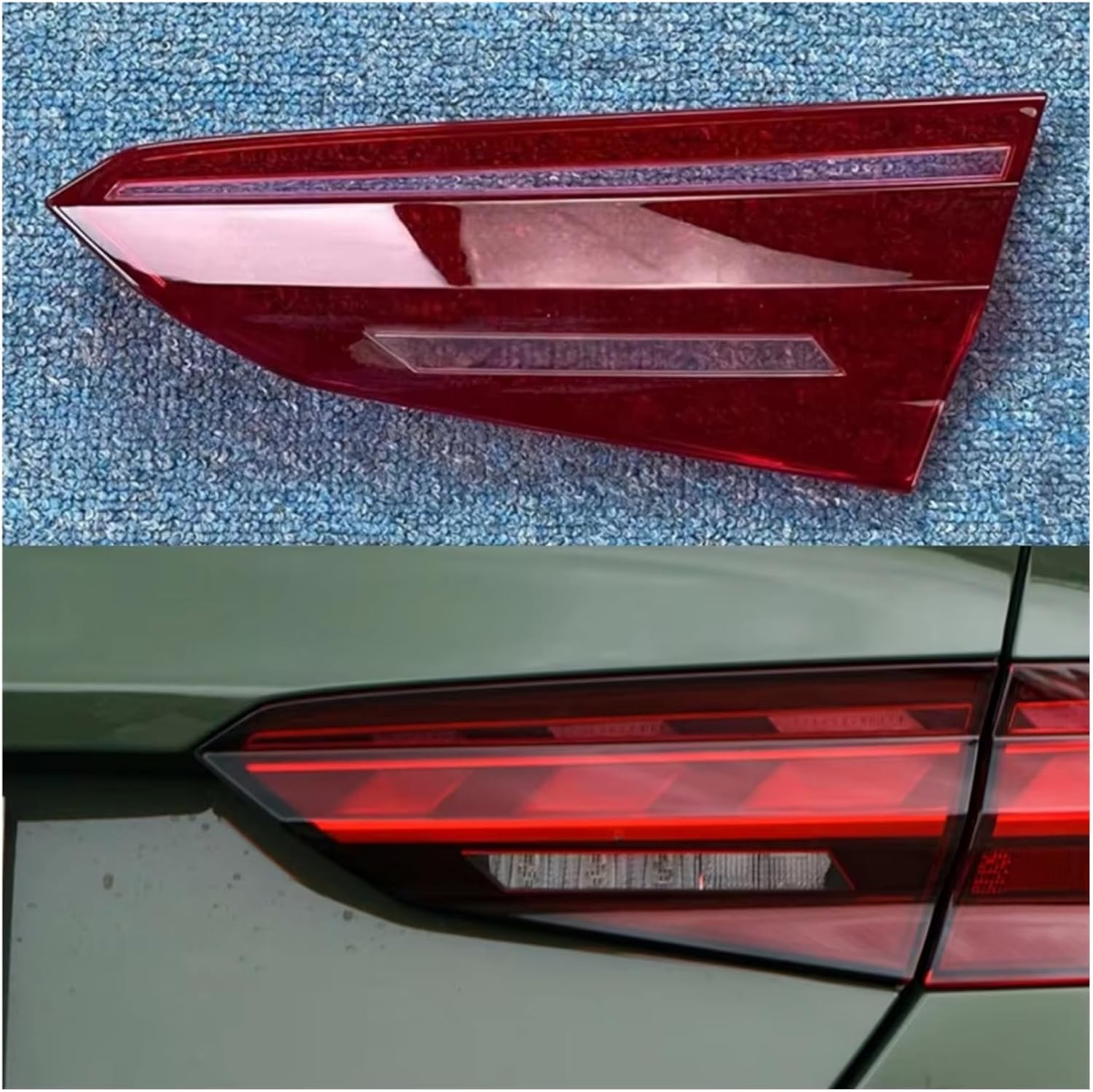Tail Lamp cover For A5 2021 2022 2023 Car Rear Position Lights Shell Taillight Hood Replacement Accessories (Outside Right)