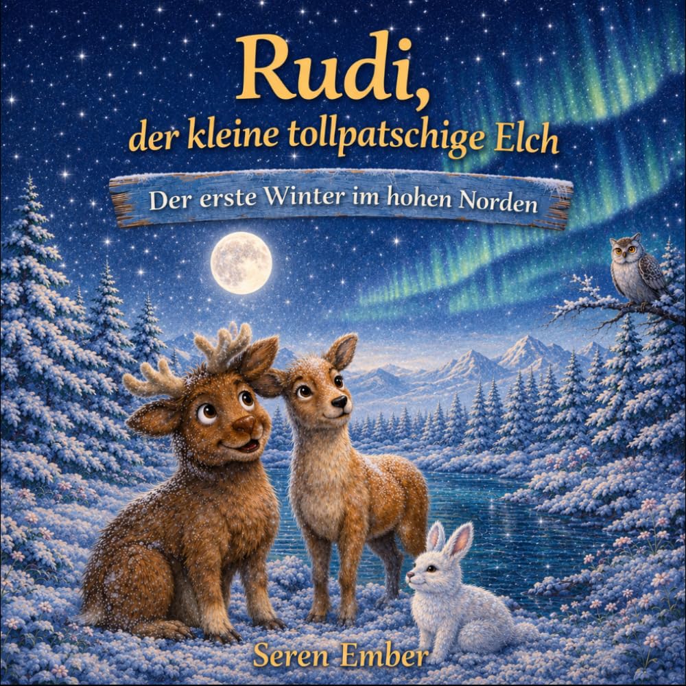 Rudi, der kleine tollpatschige Elch: Der erste Winter im hohen Norden