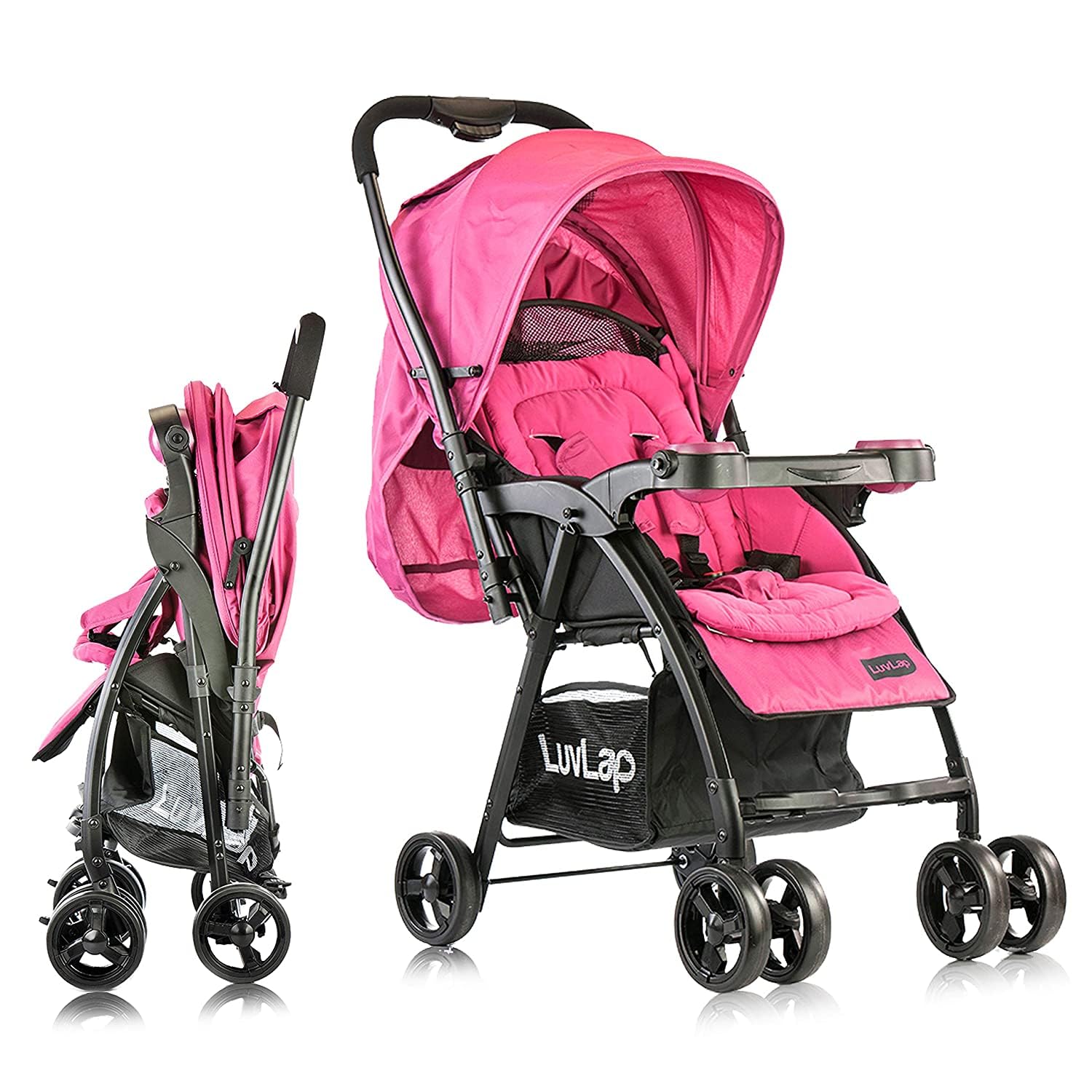 LuvLap Joy Baby Stroller Purple, Pack of 1, Multicolour-picture-29