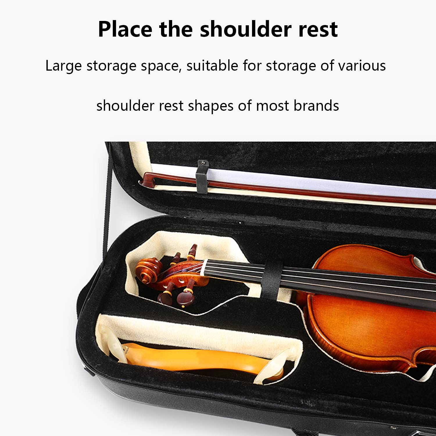 Spalliera GEWA Per Violino 4/4-3/4 - Supporto Spalla In Metallo Con Base In Gommapiuma