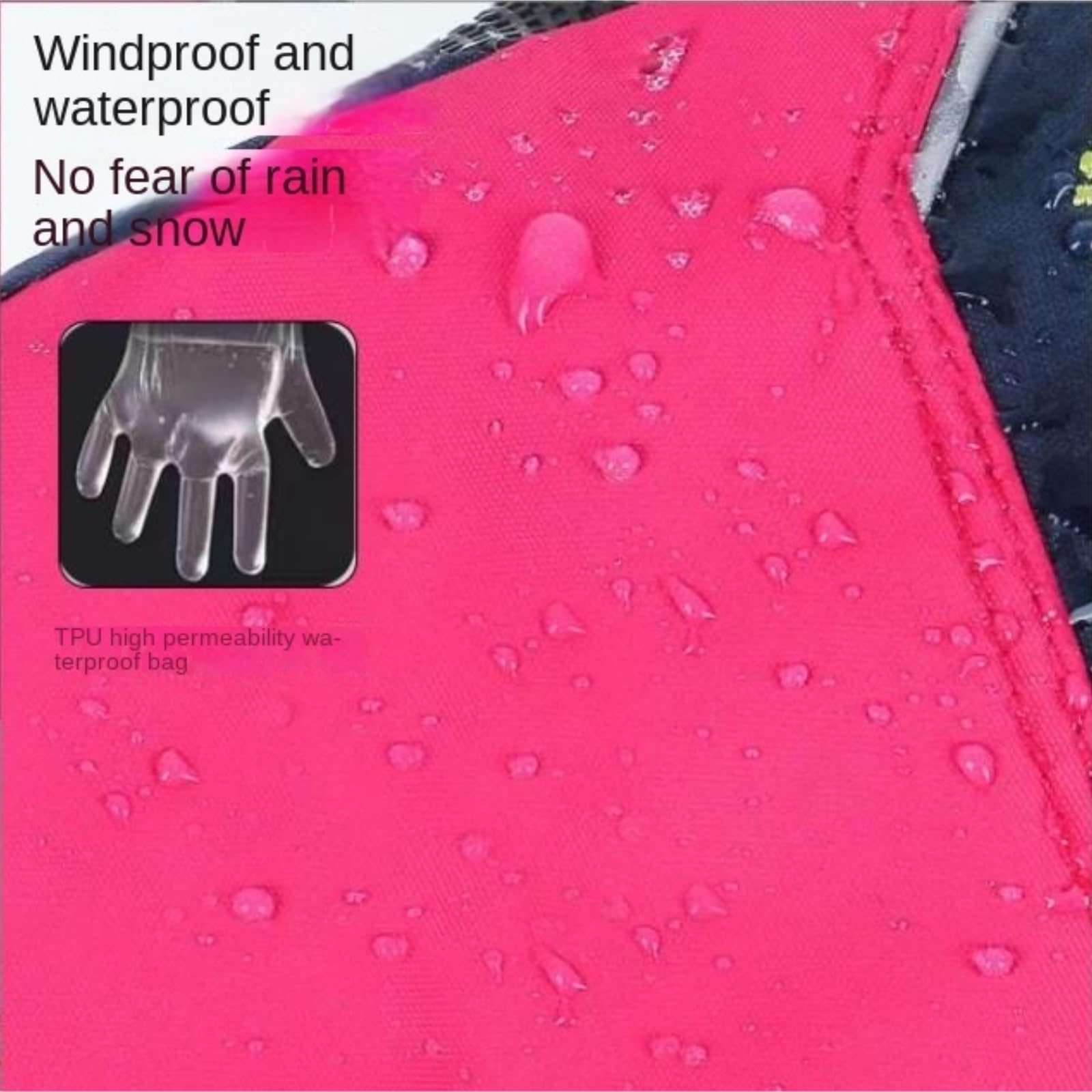 Rękawice Zimowe,Wędrówek Rękawiczki narciarskie, ochraniacze ekranu dotykowego Ciepłe, wodoodporne rękawiczki motocyklowe Antypoślizgowe