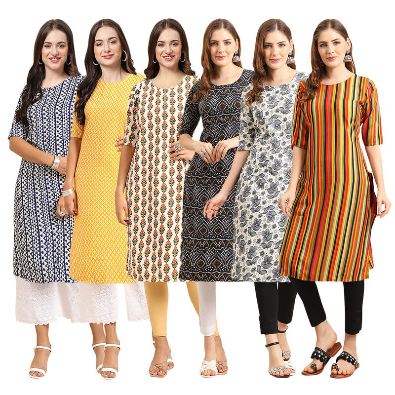 Image of Pinkmint Women's Crepe Regular Kurta