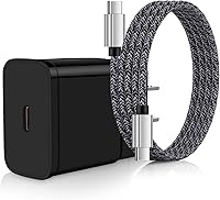 Vista 1 de Cargador rápido tipo C de 25 W USB C para Moto Razr 2025 2024, Edge 60 Stylus/60 Fusion/G24 Power/Moto G Play 2026 2024/G Power/G Stylus/G