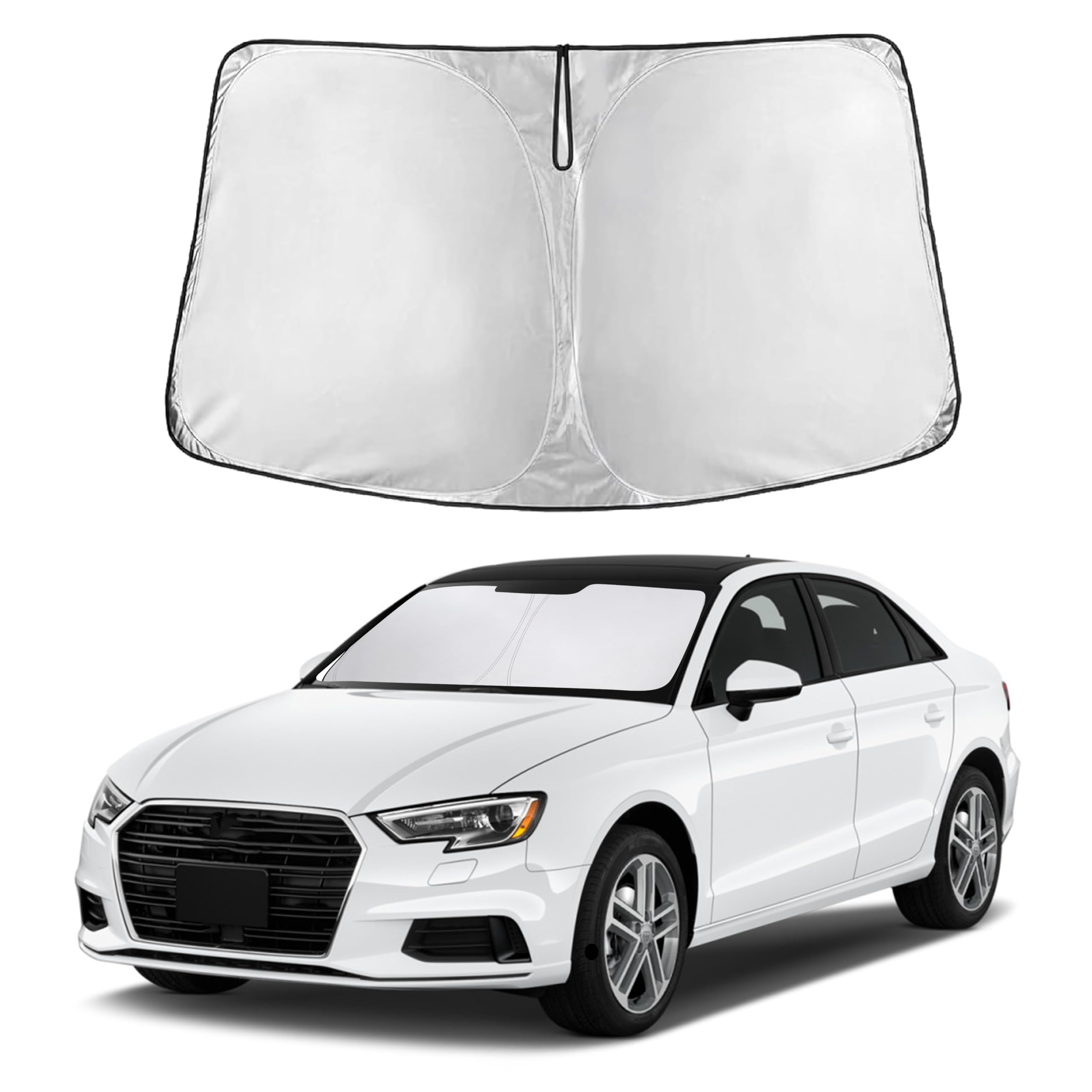 EcoNour Windshield Sunshade Compatible for Audi A3 2014-2018 2019 2020