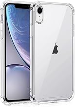 Whioltl Coque pour iPhone XR, Transparente Silicone TPU Bumper Housse Case Cover, Anti-Jaunissement & Anti-Rayures, Dos Rigide Transparent - HD Clair Étui de Protection