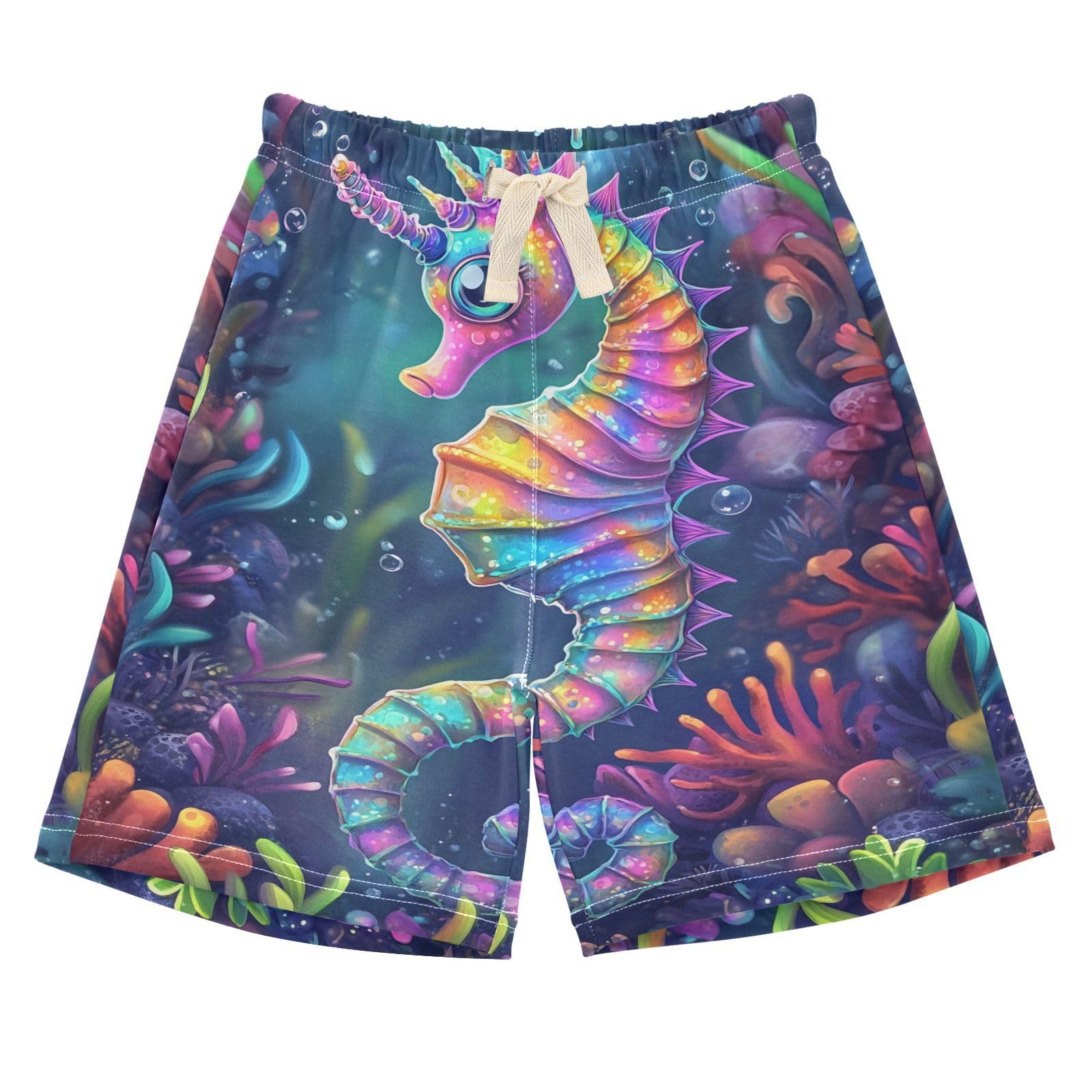 Baby Shorts Bottoms Colorful Seahorse Rainbow Cotton Shorts for Boys Girls 5T 202c0893