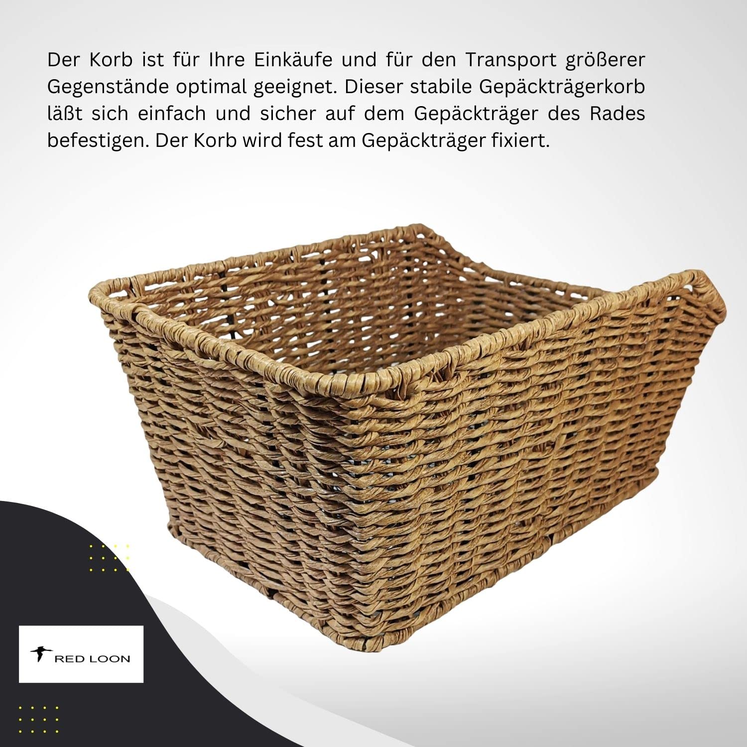 Frontgepäckträger Fahrrad + Fahrradkorb XL Pro | Fahrrad Gepäckträger vorne | Gepäckträger Vorderrad