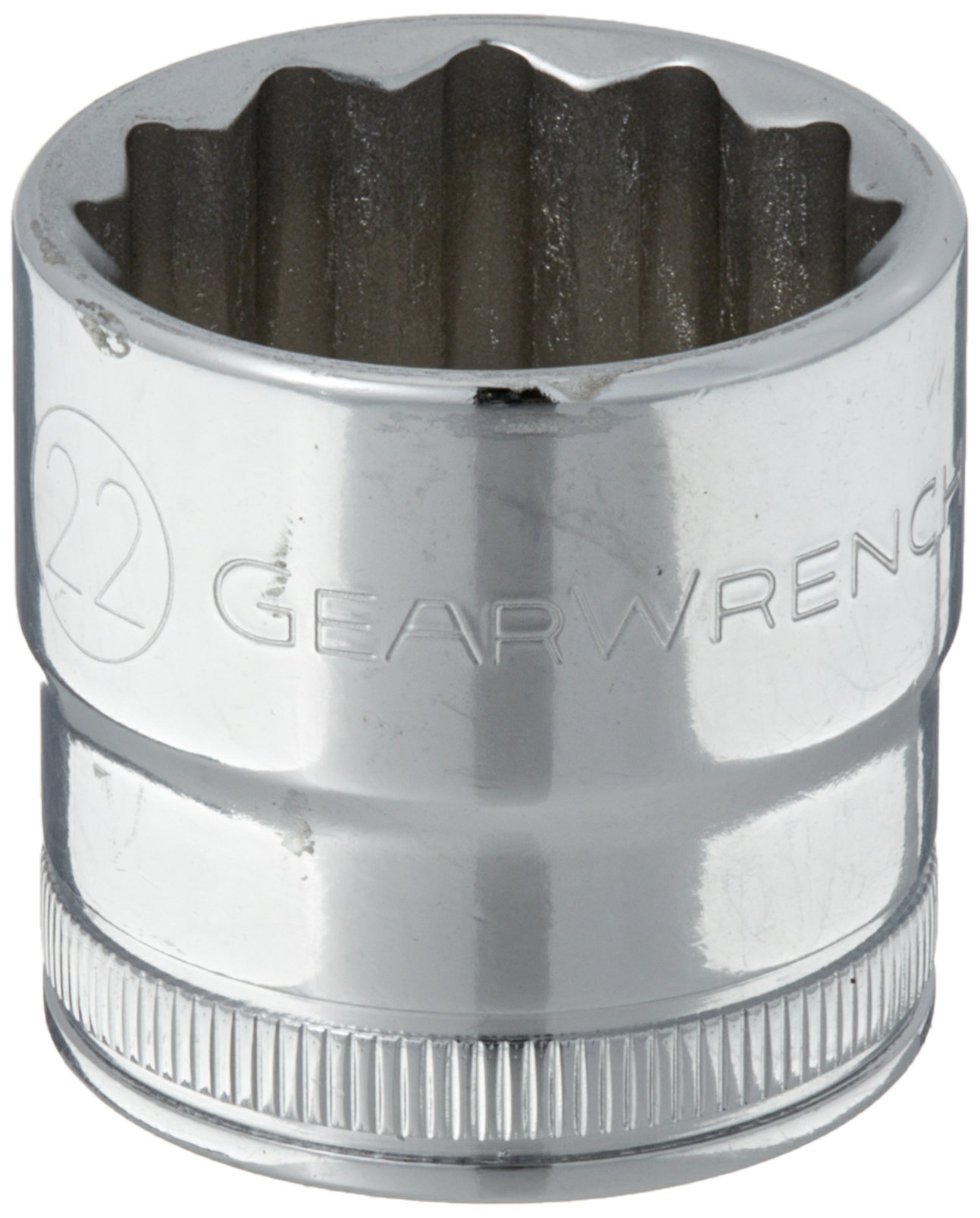 GEARWRENCH 3/8 Drive 22mm 12-Point Standard Metric Socket - 80598