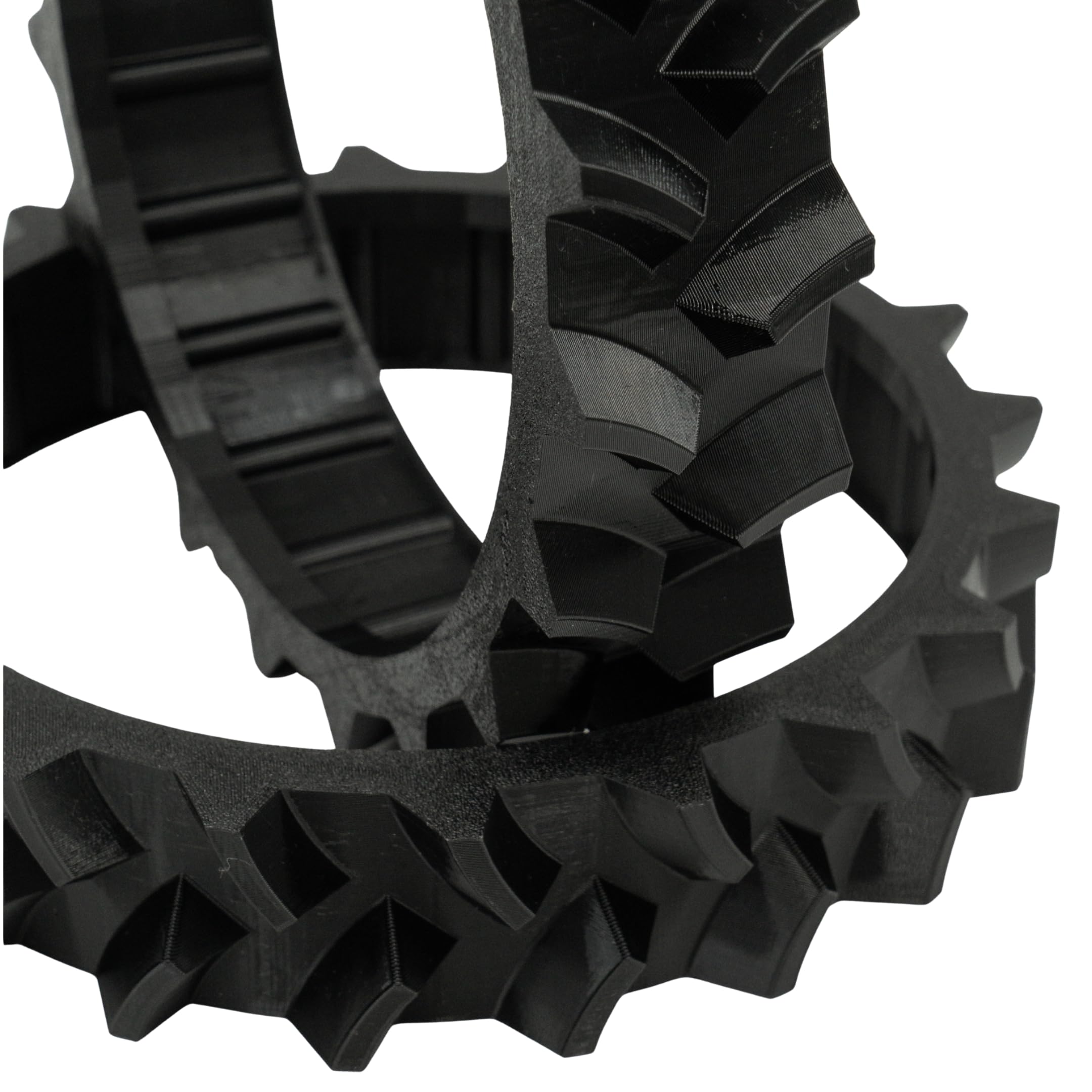 Perfil de rueda para WORX Landroid M500 / M700 / M1000 – Juego de neumáticos de tracción TPU (izquierda + derecha) – Perfil de rueda offroad para robot cortacésped – agarre mejorado – perfil de
