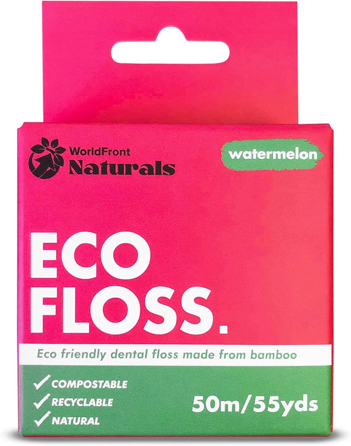 WorldFront Naturals Dental Floss for Teeth Clean, Removing