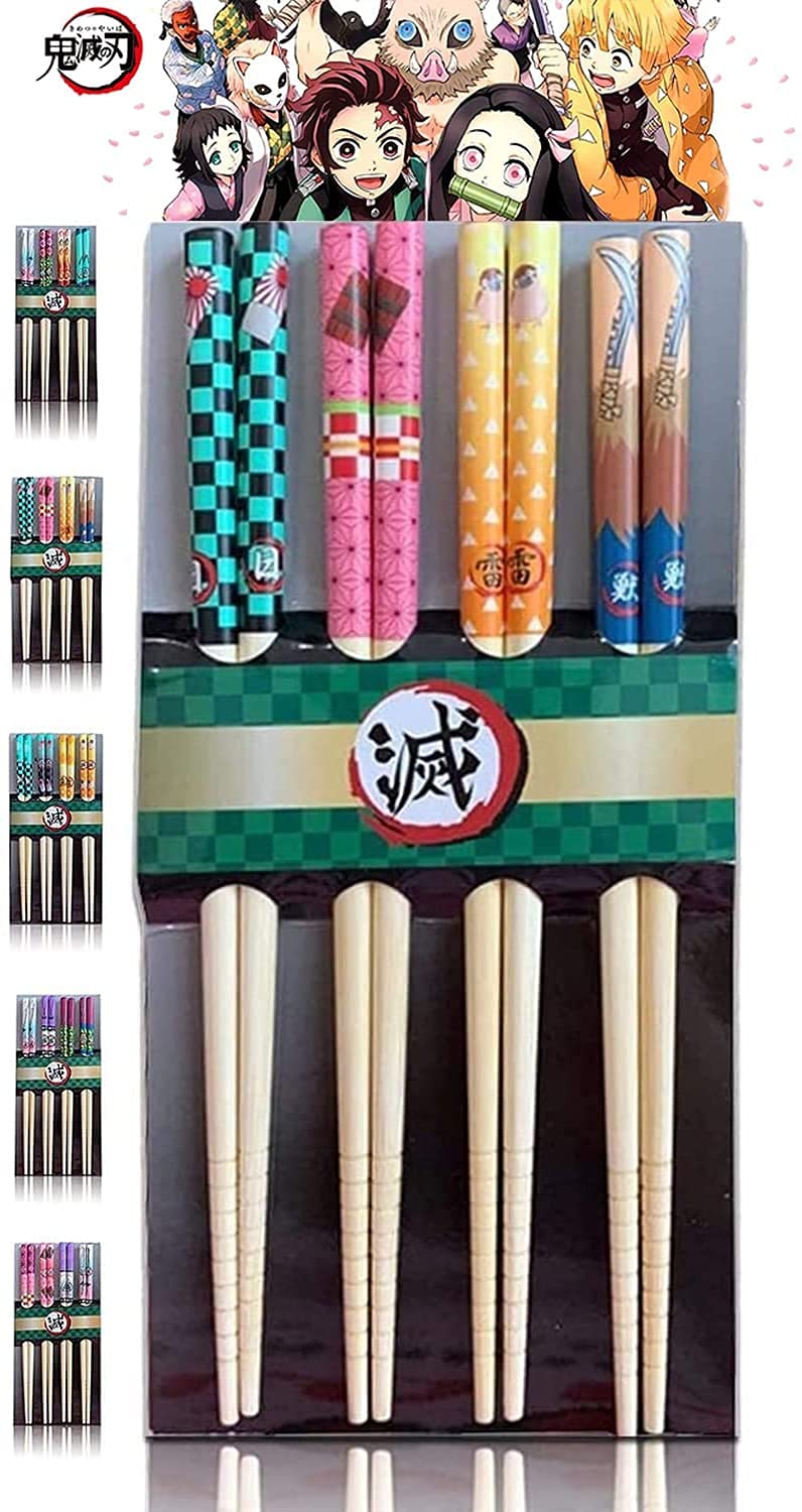 Buy Anime Chopsticks Set, Anime Bamboo Chopstick Sets Official