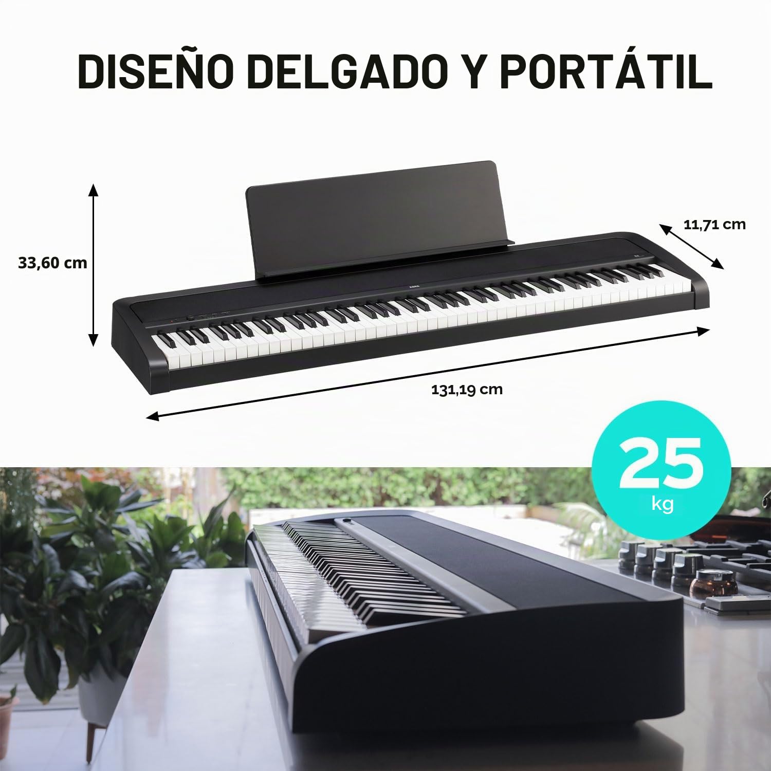 Korg B2 BK - Piano digital Negro