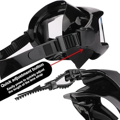 Miniatura 7 de Equipo de snorkel Máscara de snorkel Conjunto de buceo Máscara de buceo Máscara de buceo Equipo de snorkel Gafas de natación Conjunto de snorkel