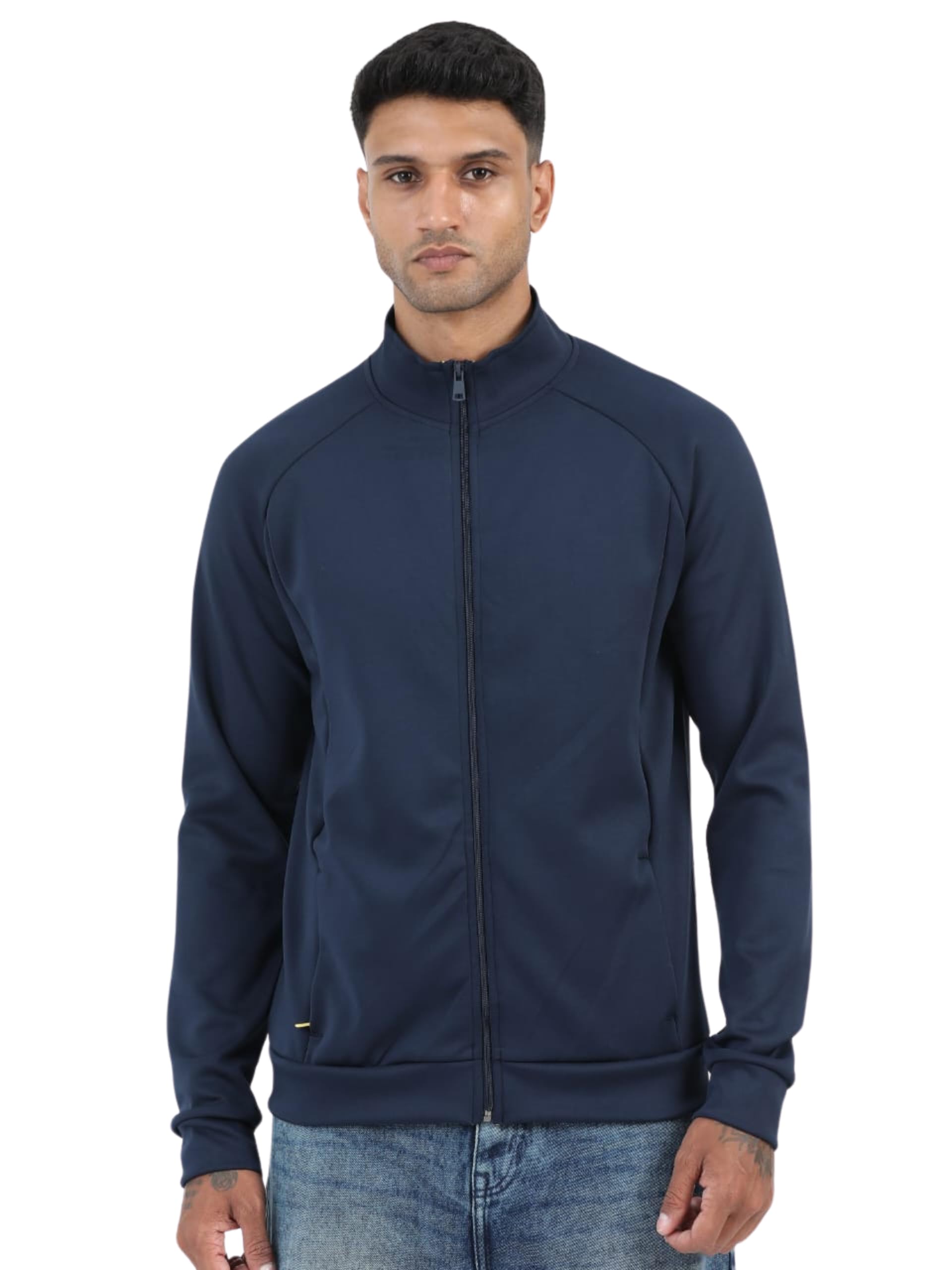 republic Men's Cruze French Poly Blend Regular Fit Zip-Up Jacket with Full Zipper Closure and Side Pockets | Bomber jacket for men | Latest Stylish Jacket For Men-picture-41