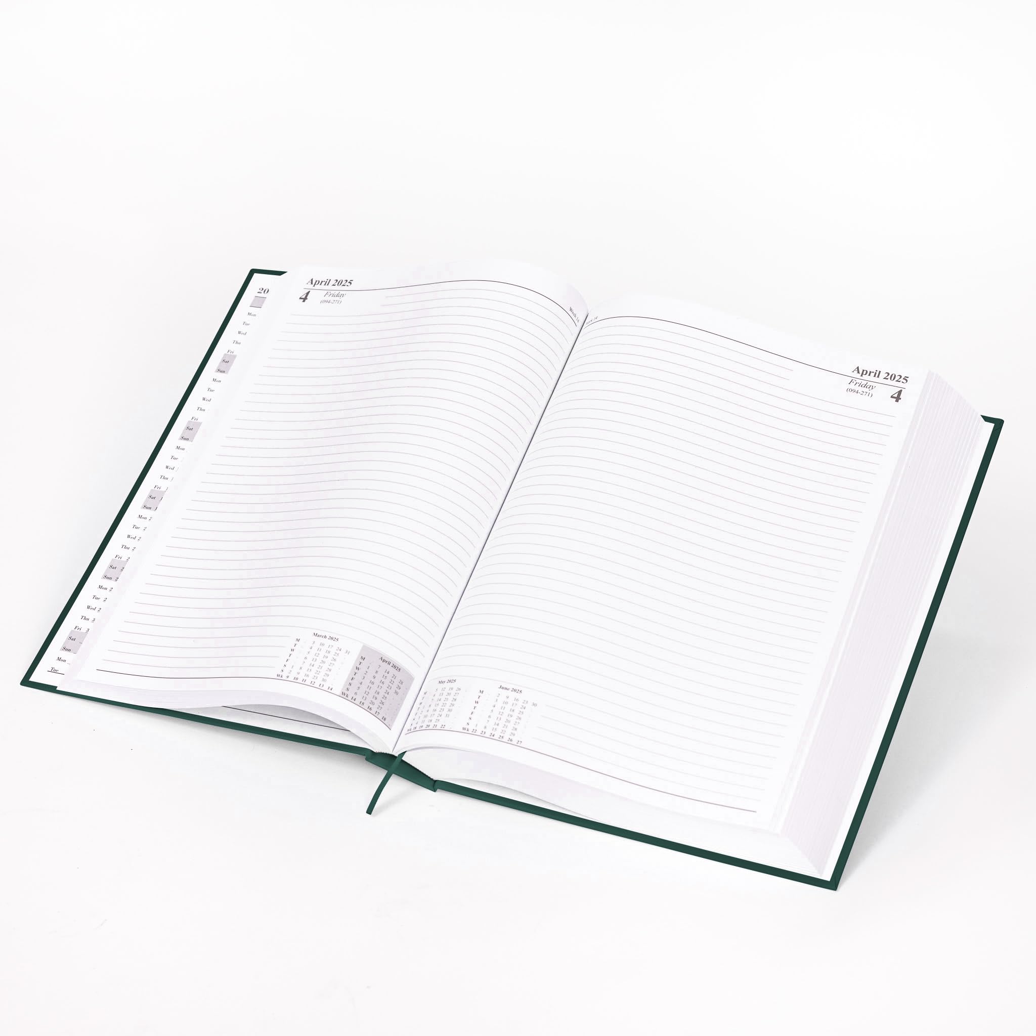 evelay 2026 A4 2 Page Per Day Diary, Hardback Daily Planner Organiser - Image 4