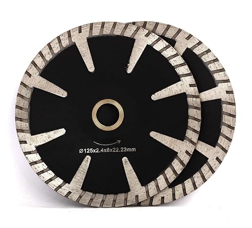 Miniatura 9 de Hoja de diamante curvada cóncava de 5 "para borde Turbo continuo de mármol de granito