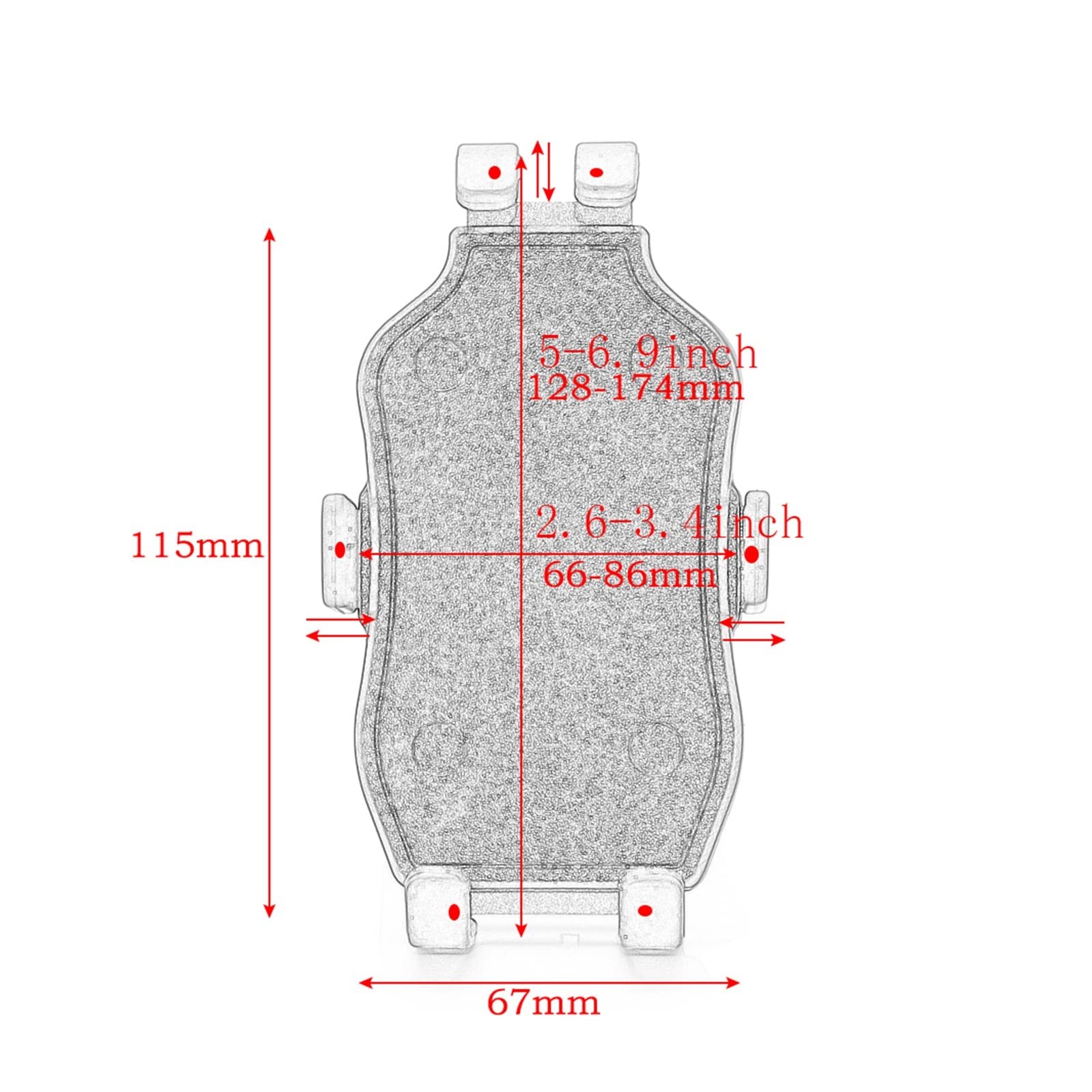 Moto Staffa di Navigazione Supporto per Telefono nella Staffa di Montaggio dello Stelo della Forcella Staffa di Navigazione per Moto per CBR 250RR 400R 500R Staffa Navigazione
