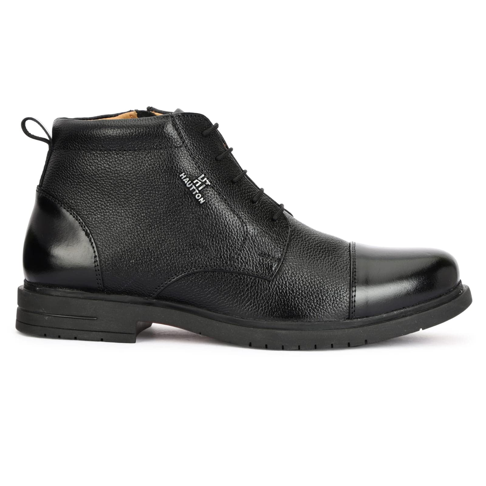 HAUTTON New Premium Geniune Leather Ankle Chain Boots for Men (Black, Numeric_7) (B0BV6BRT3D) Amazon Price History, Amazon Price Tracker