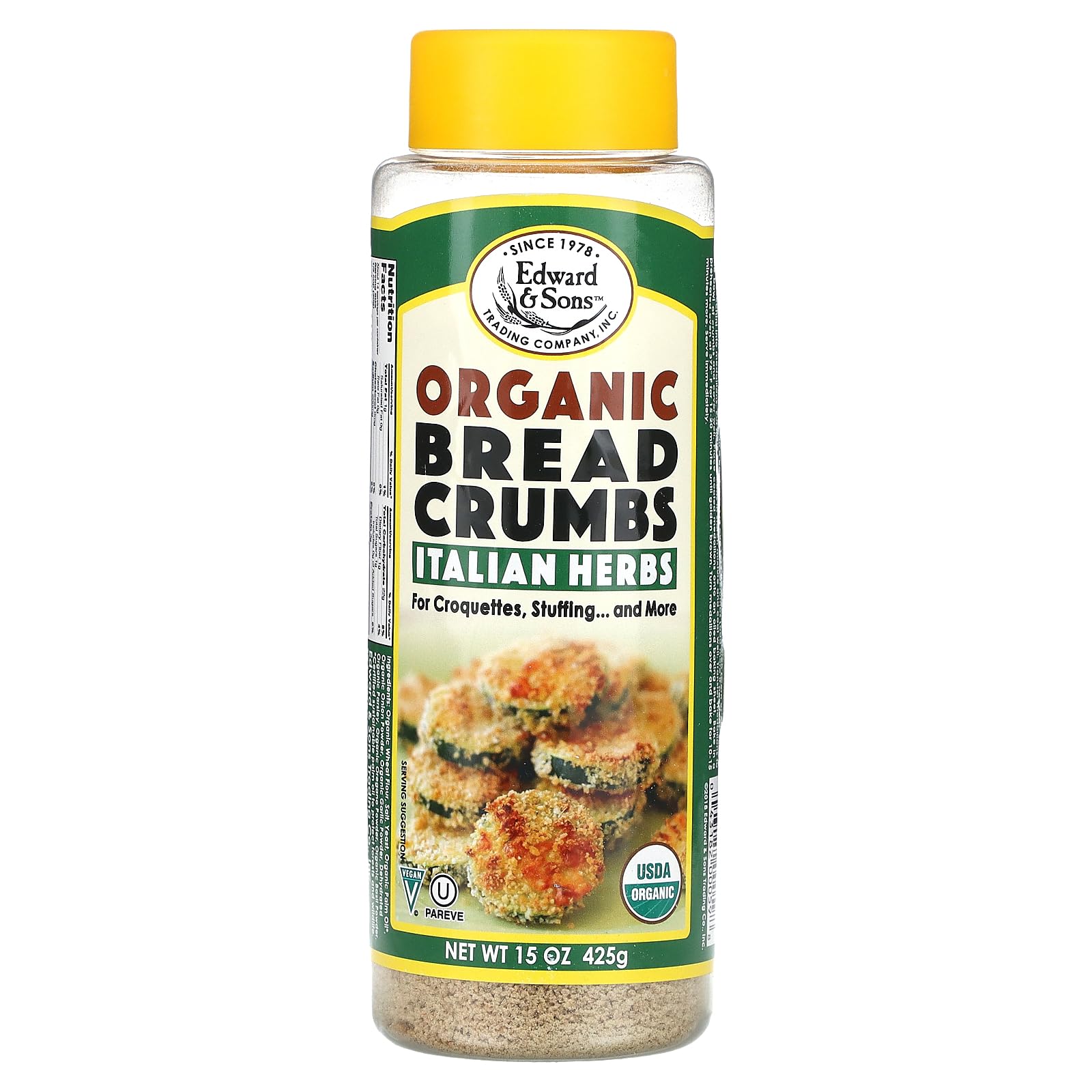 Edward & SonsOrganic Breadcrumbs Italian Herbs -- 15 ozUSDA Organic