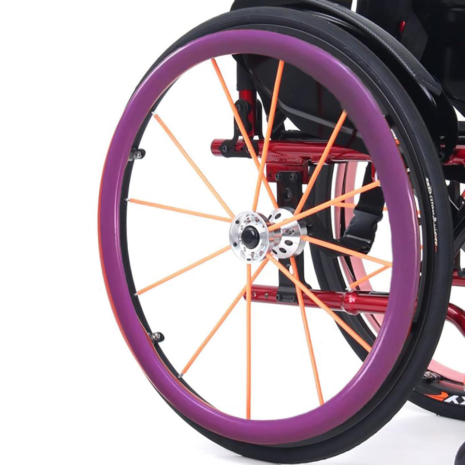 Housse de jante poussoir pour fauteuil roulant contre la douleur aux mains
