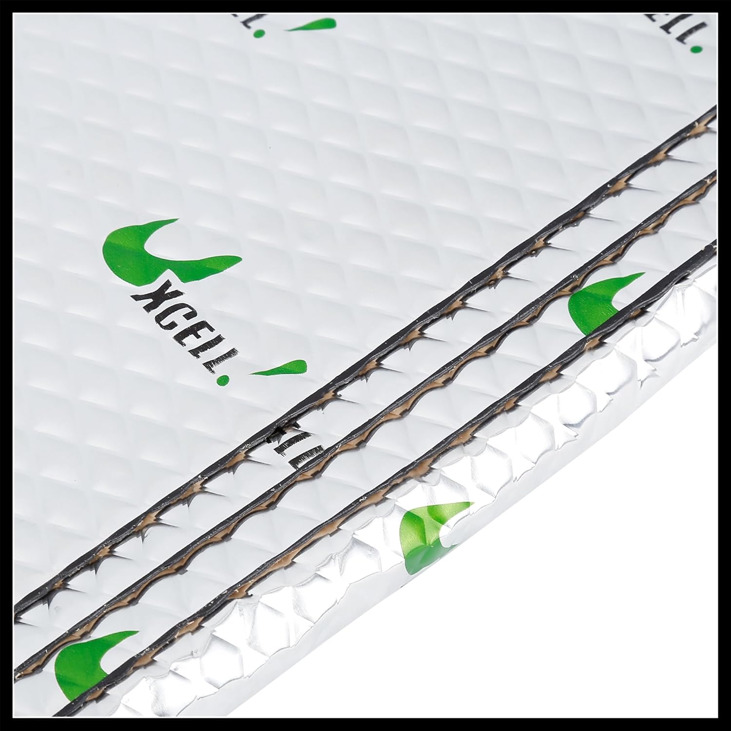 10pcs 80mil 25sqft Car Sound Deadener Heat Insulation Mat Butyl Pad Damping Self Adhesive Deadening Material Door Roof Floor Automobile Sound Barrier Durable Material