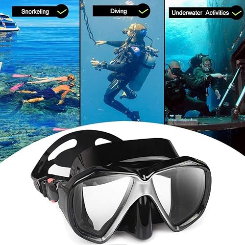 Miniatura 6 de Máscara de buceo panorámica HD para natación, gafas de buceo antivaho, máscara de buceo de vidrio templado, gafas de natación para adultos y jóvenes