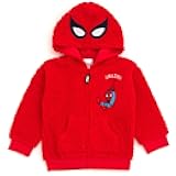 Avengers Spider-Man Cozy Sherpa Cosplay Hoodie Newborn to Big Kid Sizes (0-3 Months - 10-12)