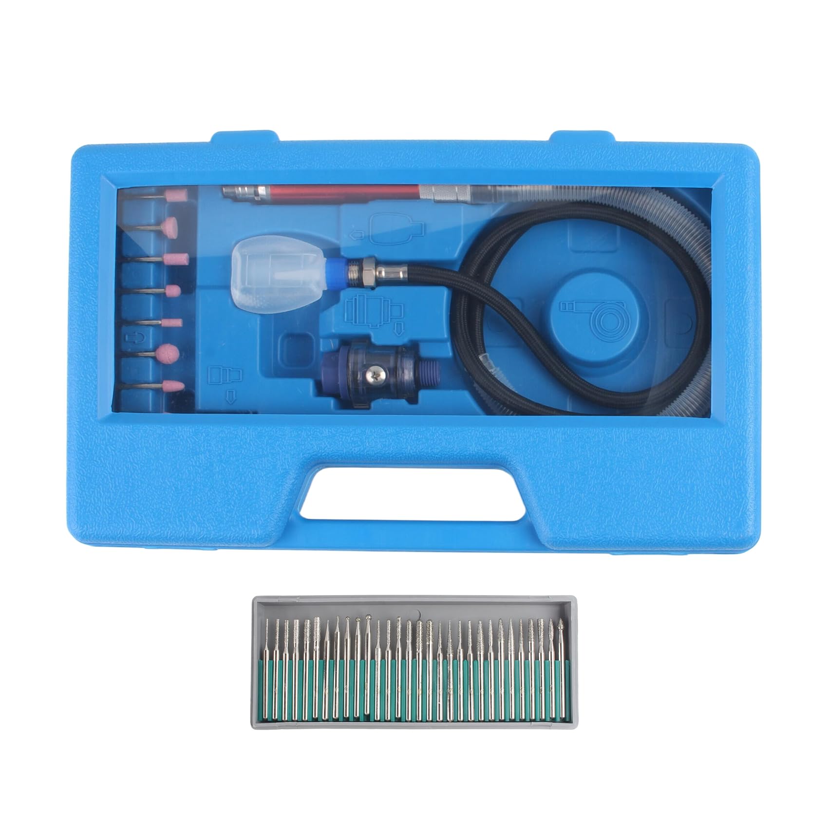 Vjsujehgy Air Mill Scribe Hammer Pneumatic Sanding Pen Air Die Grinder Grinding Kit Mini Polishing Engraving Tools
