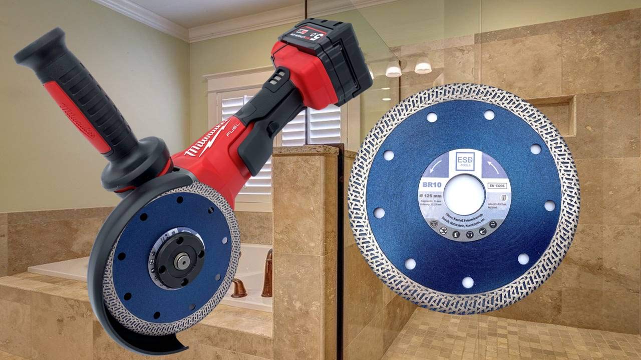 10 x de diamante BR10 baldosas con núcleo reforzado Diámetro 125/22,23 orificio/altura del segmento 10 mm/Disco De Corte De Baldosas piedra natural