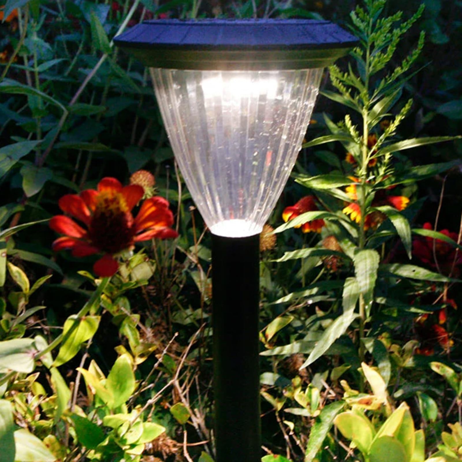 3個組ホワイト 翌朝まで長持ち点灯する ガーデニングライト