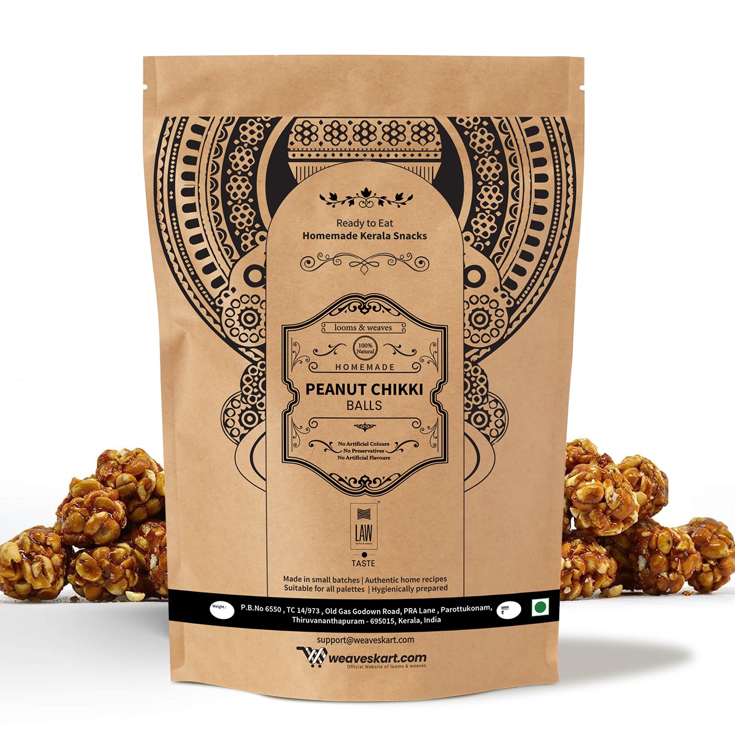 looms & weaves - Ready to eat Homemade Peanut Chikki - 250 gm (B07JM65G7J) Amazon Price History, Amazon Price Tracker