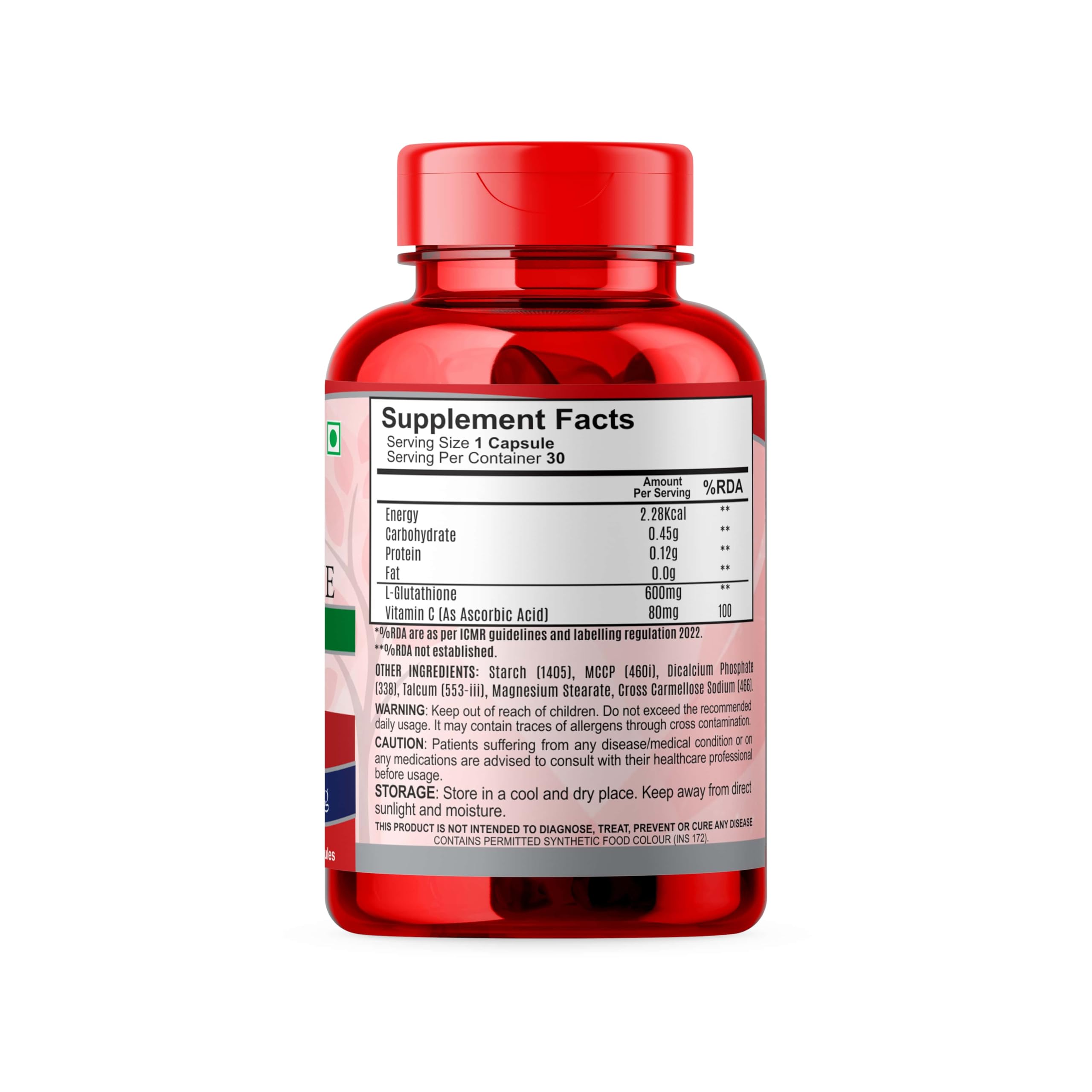 Natures Move L-Glutathione 680mg - 30 Capsules | Master Antioxidant for Immune Support, Liver Detox & Healthy Skin — Amazon image 2