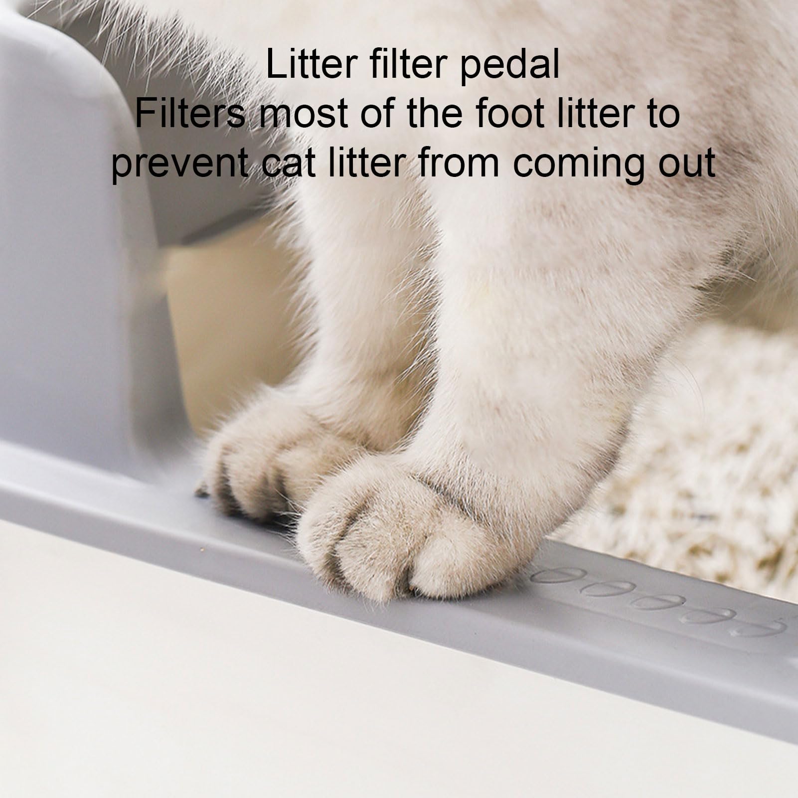 Lettiera per Gatti in Acciaio Inossidabile, Facile da Pulire, Antiching, con un Design Chiuso Unico per Animali Domestici Medium, Adatto per Gatti, Conigli e Cavie (Grigio di piccole